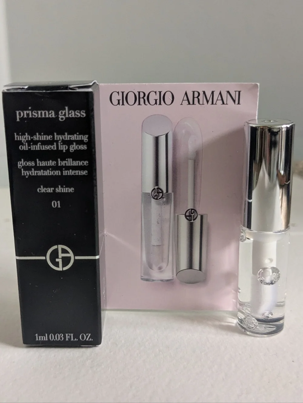 Giorgio Armani Prisma Glass Lip Gloss - Clear Shine (Transparent)